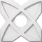 Ekena Millwork Titus Architectural Grade PVC Contemporary Ceiling Medallion, 10"OD x 3"ID x 3 1/2"C x 1"P CMP10TS-03000 - alternate 1